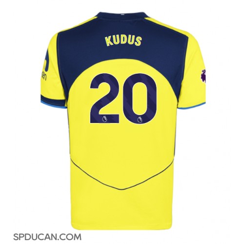 Muški Nogometni Dres Tottenham Hotspur Mohammed Kudus #20 Rezervni 2025-26 Kratak Rukav